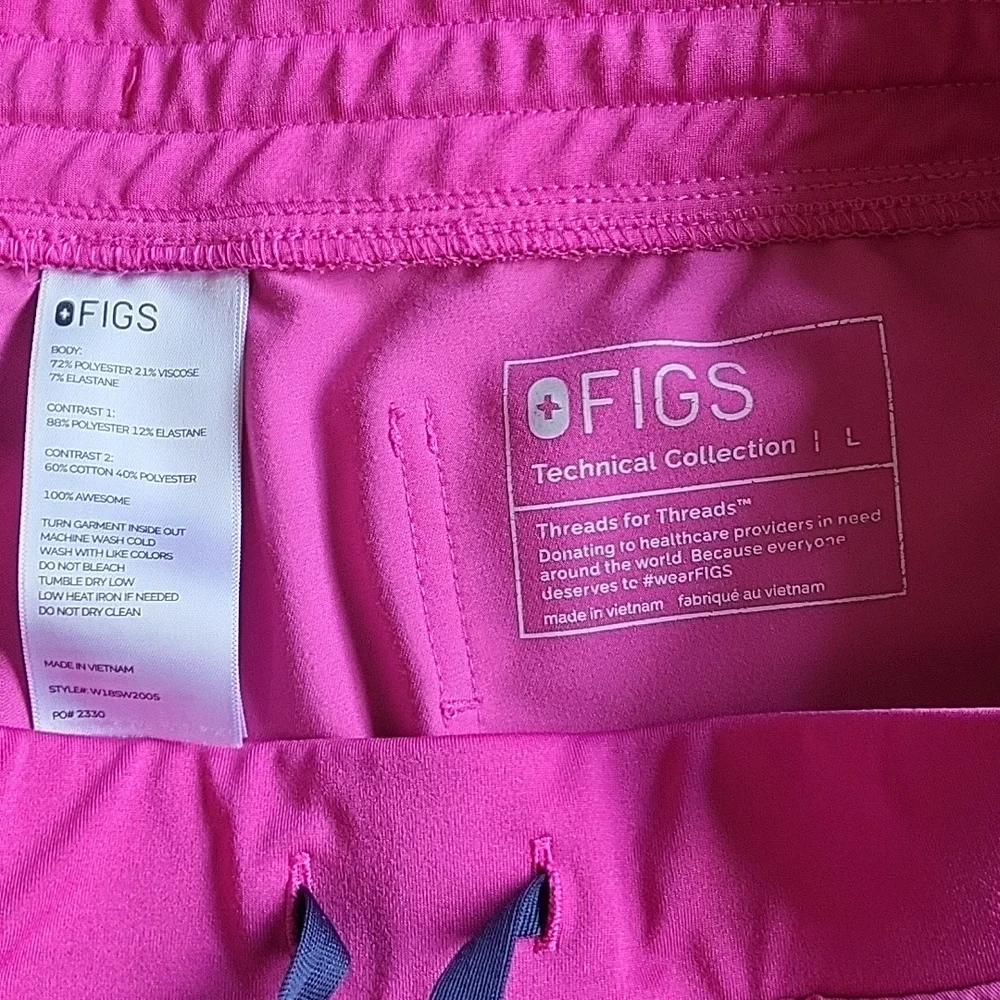 Figs zamora jogger scrub bottoms orchid pink - Picture 4 of 4